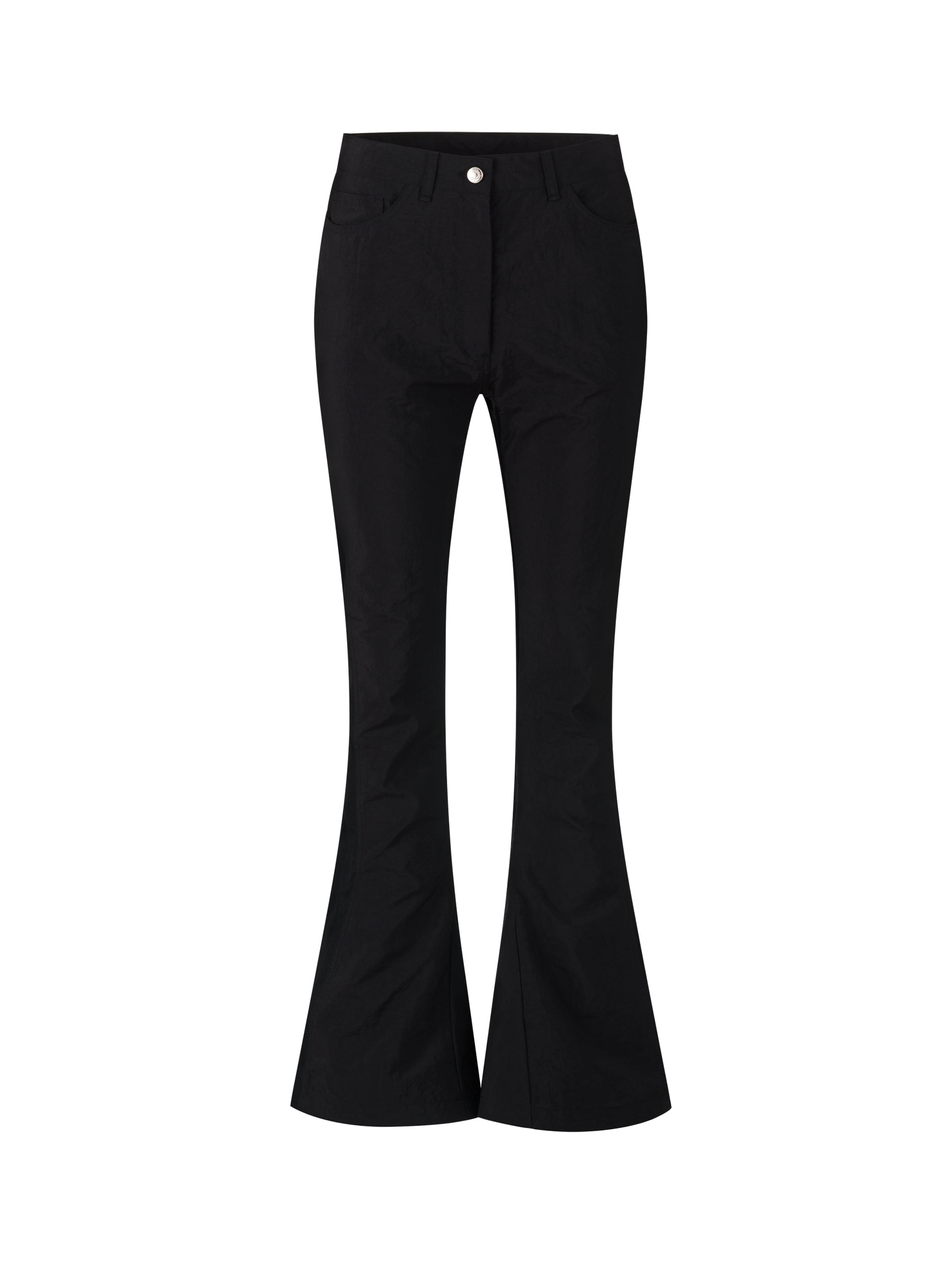 FIVE POCKET FLARED TROUSERS BLACK